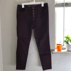 Burgundy Skinny Jeans